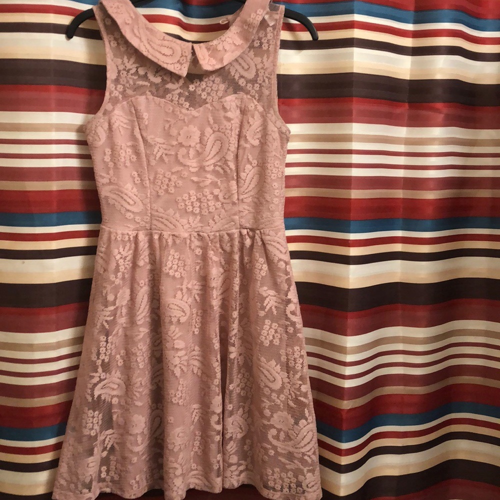 Pink colored dress!!